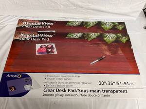 2 Clear Desk Pads - 20 x 36