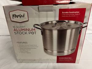 Parini 16qt Aluminum Stock Pot