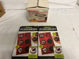 Rival Fiesta Cock-Ette and 2 Hot Cocoa Bomb Molds