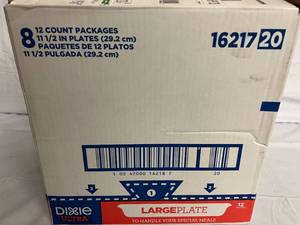 8 x 12 Count Packages of 11 Dixie Plates