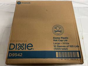 1000 Dixie Some Plastic Hot Cup Lids