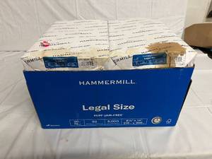 5000 Sheets of 8.5 x 14 Hammermill Copy Paper