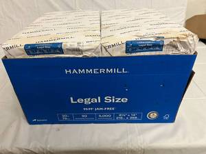5000 Sheets of 8.5 x 14 Hammermill Copy Paper