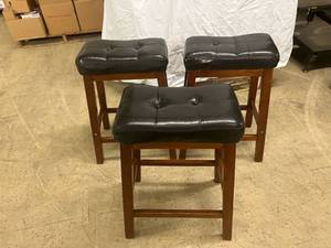 3 Wooden Stools