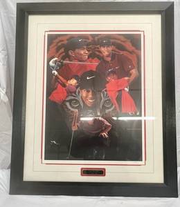 Framed Tiger Woods Photo Collage