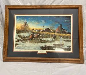 Harvest Roosters Jim Hansel Numbered Print