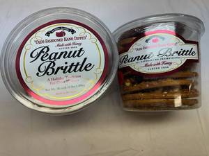 2x 38oz Tubs Olde-Fashoned Hand Dipped Peanut Brittle