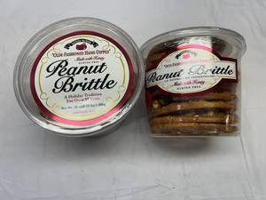 2x 38oz Tubs Olde-Fashoned Hand Dipped Peanut Brittle