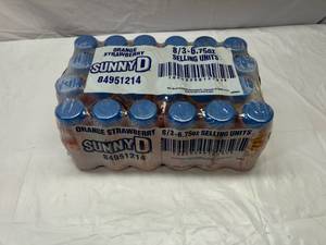 24x 6.75oz Bottles Sunny D OrangeStrawberry