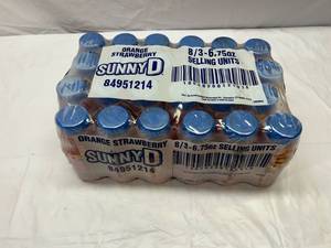 24x 6.75oz Bottles Sunny D OrangeStrawberry