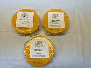3x Swedish Brick Cheese Rounds