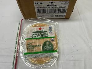 12x 6oz Applegate Organics Oven Roasted Turkey Breast