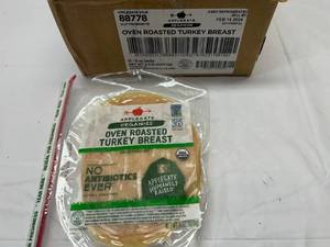 12x 6oz Applegate Organics Oven Roasted Turkey Breast
