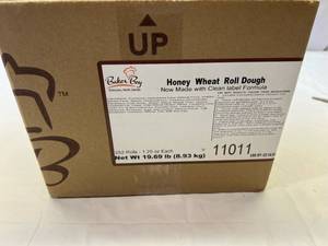 C. 252x 1.25oz Rolls Baker Boy Honey Wheat Roll Dough