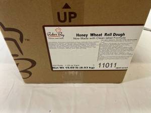 C. 252x 1.25oz Rolls Baker Boy Honey Wheat Roll Dough