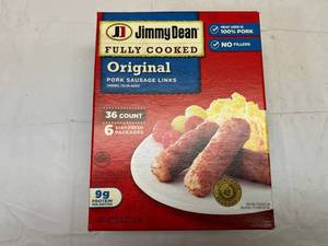L. 36 Count Package Jimmy Dean Fully Cooked Pork Sausage Links Best Date 92023