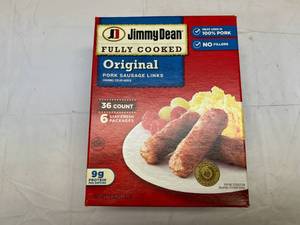 L. 36 Count Package Jimmy Dean Fully Cooked Pork Sausage Links Best Date 92023