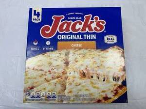 L. 4Pack Jacks Orginal Thin Cheese Pizza