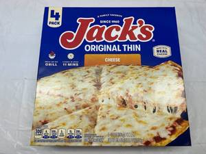 L. 4Pack Jacks Orginal Thin Cheese Pizza