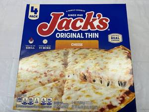 L. 4Pack Jacks Orginal Thin Cheese Pizza