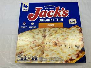 L. 4Pack Jacks Orginal Thin Cheese Pizza
