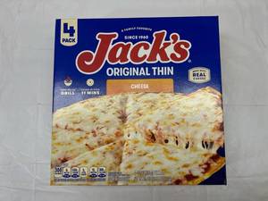 L. 4Pack Jacks Orginal Thin Cheese Pizza