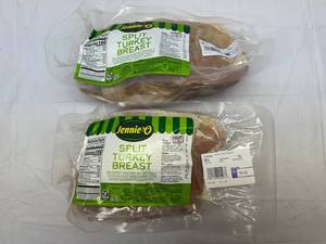 A. 2x Split Turkey Breasts average Weight 2.5lb