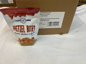10x 7oz Bags Peanut Butter & Jelly Pretzel Bites