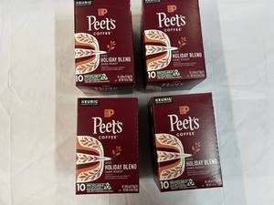 4x 10ct Kcup Peets Holiday Blend Coffee
