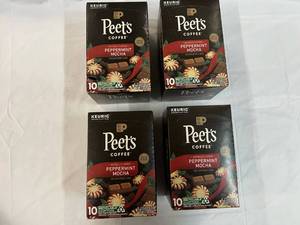4x 10ct Peets Peppermint Mocha K-cups-82024