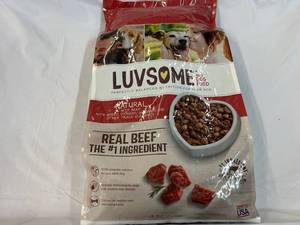 15.5lb Bag LuvSome Adult  Dog Food-BeefReal Beef the #1 Ingredient 15.5lb Bag LuvSome Adult  Dog Food-BeefReal Beef the #1 Ingredient