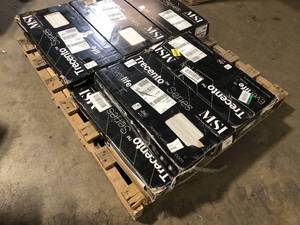 Pallet of A&A Surfaces VTRWHIOCE12X24 White Ocean Vinyl Tile (19.4 sq. ft.case) Customer Returns See Pictures
