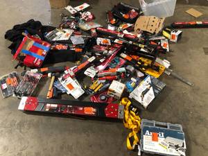 Lot of Assorted Hand Tools and Hardware Various Models and Conditions  Customer Returns See Pictures