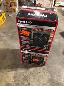 Lot of 2 Dyna-Glo Pro 4,800-Watt 240-Volt Electric Garage Heater  Customer Returns See Pictures