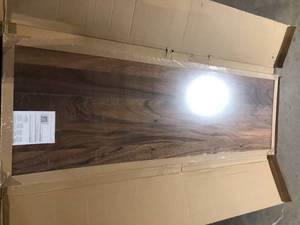HARDWOOD REFLECTIONS 6 ft. L x 25 in. D Unfinished Saman Solid Wood Butcher Block Countertop With Live Edge Customer Returns See Pictures