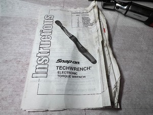 lot 6 image: Snap-on 14 Drive Flex-Head TechWrench Electronic Torque Wrench 24250 in lb, Model TECH1FR240