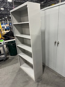 lot 97 image: Open Storage Cabinet, Four Adjustable Shelves