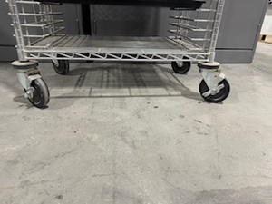 lot 21 image: Rolling Cart with removable Trays. Nextell Industries.