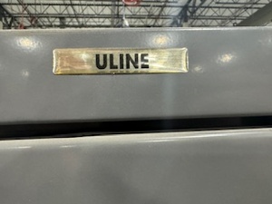 lot 22 image: Uline Metal Heavy Duty Storage Cabinet with Adjustable Shelves.