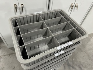 lot 31 image: 10 Stackable Storage Containers with RemovableAdjustable Dividers