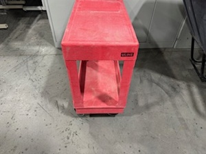 lot 50 image: Uline Red Utility Cart