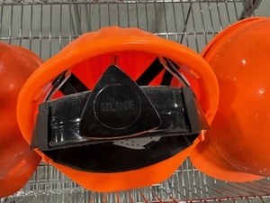 lot 57 image: Five Hard Hats (2 Uline 3 Medium MSA)