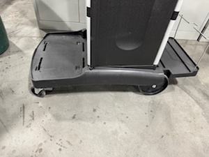 lot 63 image: Rubbermaid Janitorial Cart has lock and key