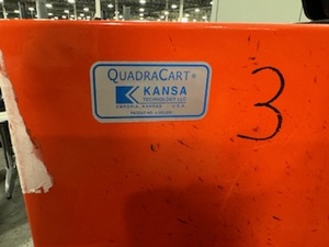 lot 65 image: Kansa Quadra Cart with quick-release brake and 360 pivot wheels