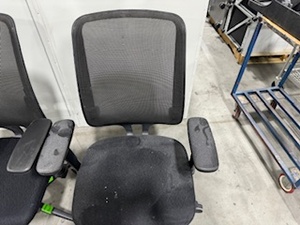 lot 67 image: Pair of AllSteel Mesh Back Adjustable Chairs