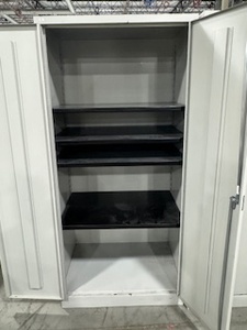 lot 69 image: Storage Cabinet, Four Adjustable Shelves, no key