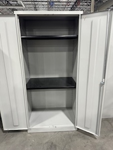 lot 70 image: Storage Cabinet, Two Adjustable Shelves, lockable with key.