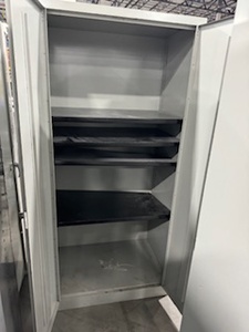 lot 71 image: Storage Cabinet, Four Adjustable Shelves, No key.