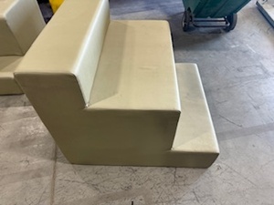 lot 111 image: Padded Three Step Staircase