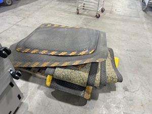 lot 131 image: Nine Miscellaneous Sized Antifatigue Mats